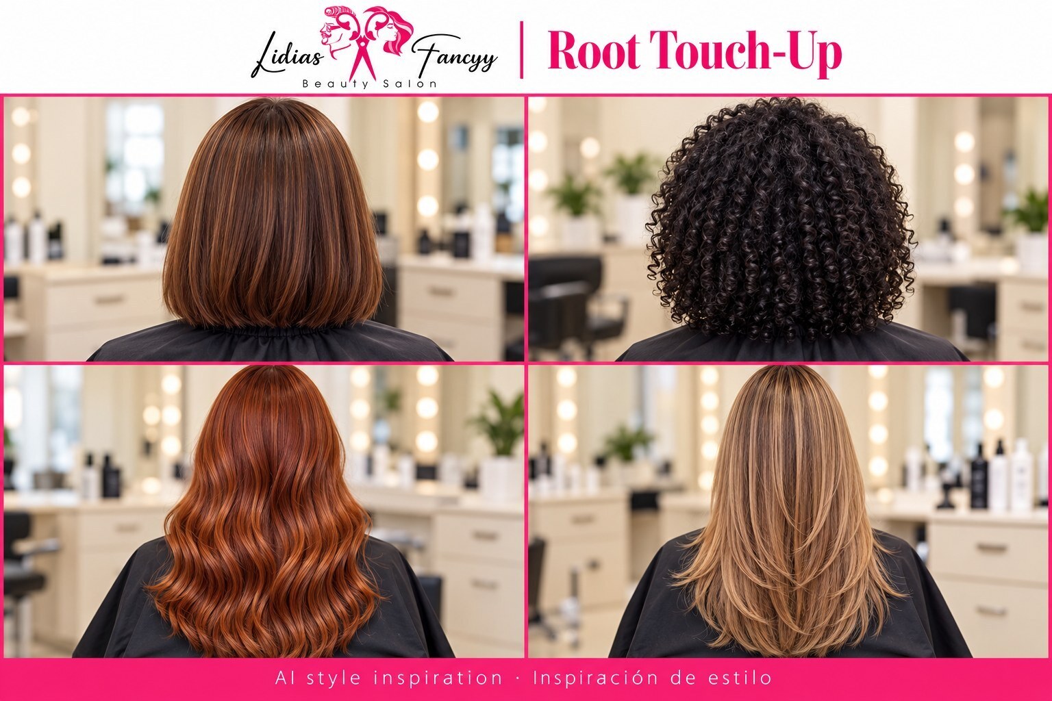 Root Touch-Up — AI style inspiration / Inspiración de estilo creada con IA