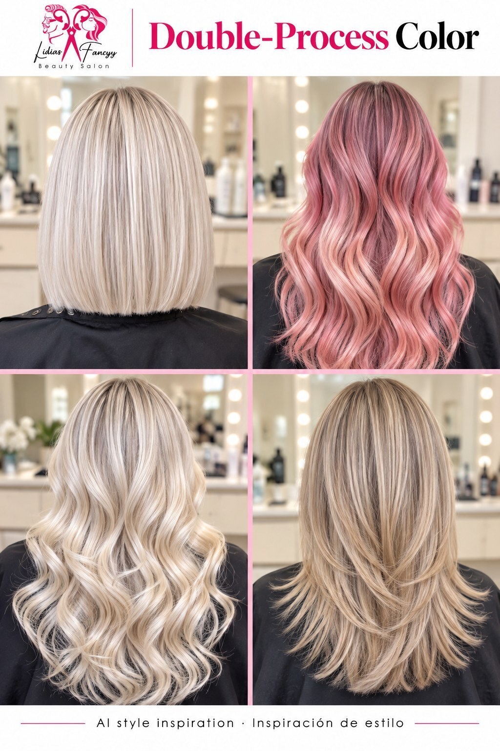 Double-Process Color — AI style inspiration / Inspiración de estilo creada con IA