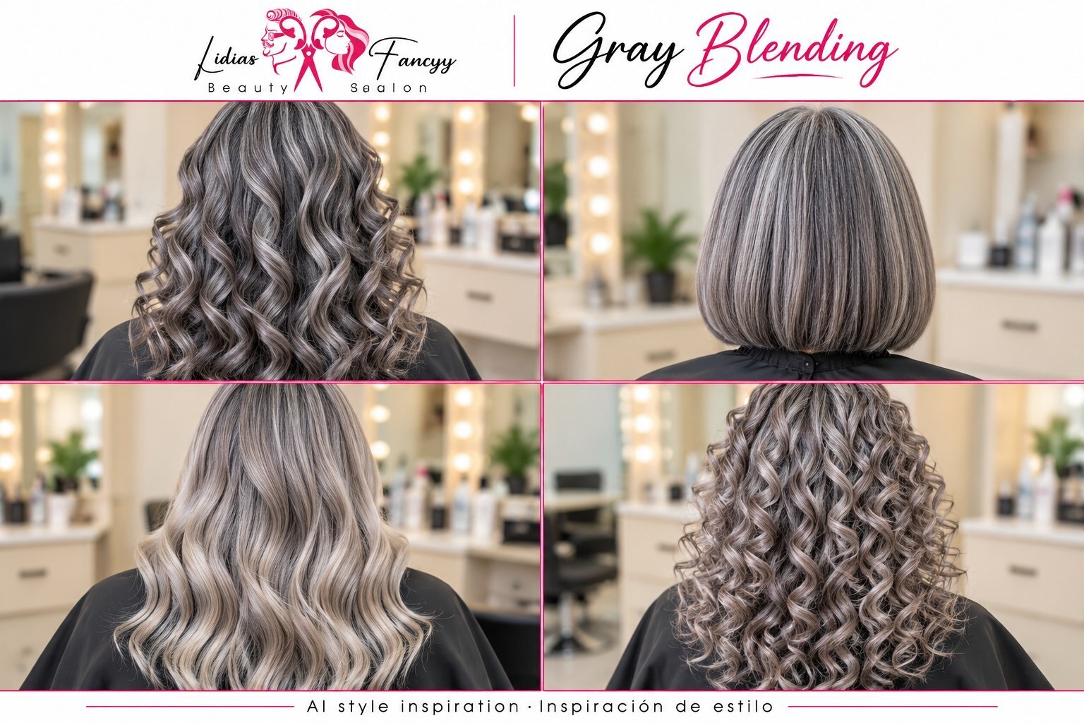 Gray Blending — AI style inspiration / Inspiración de estilo creada con IA